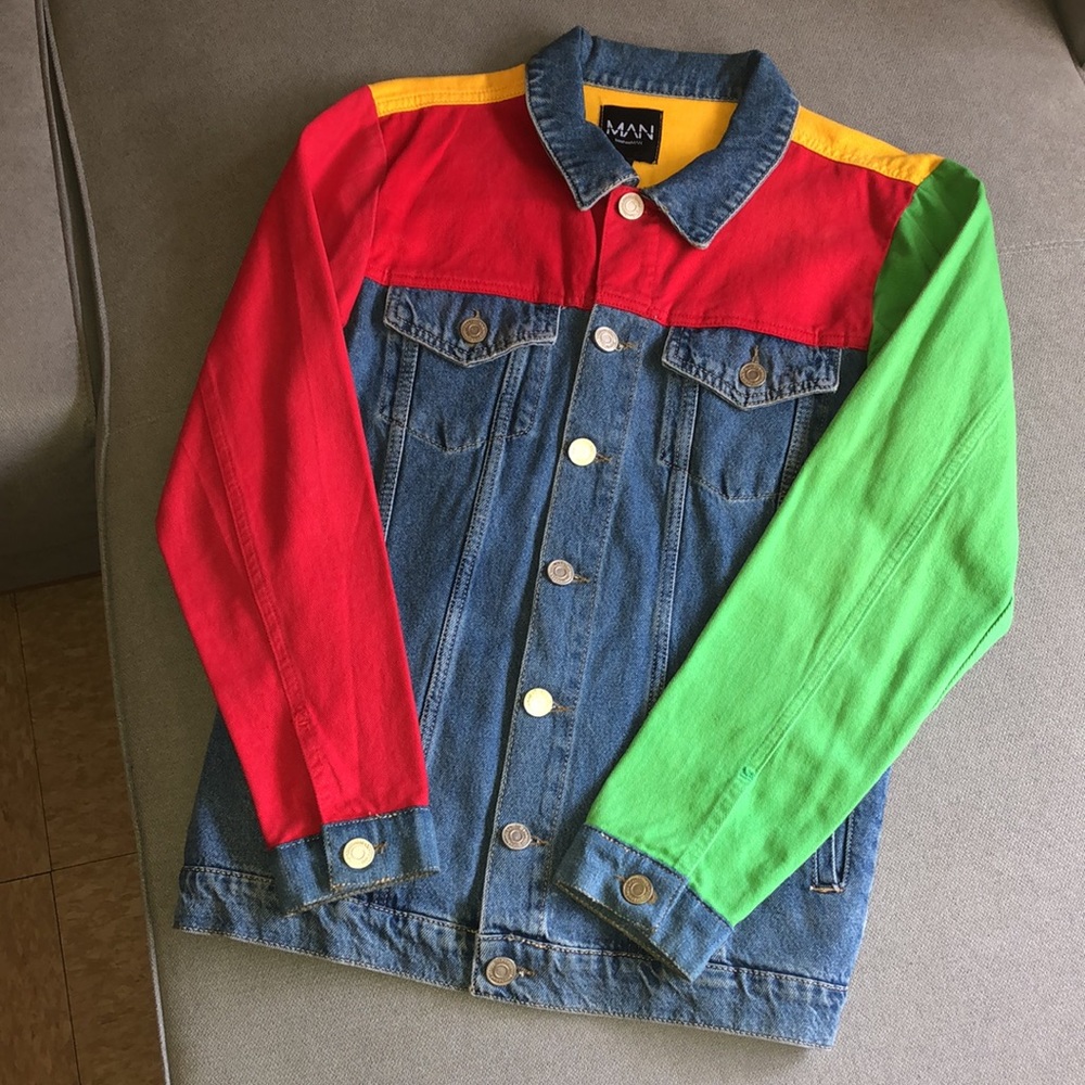 Multicolor BooHoo Denim jacket